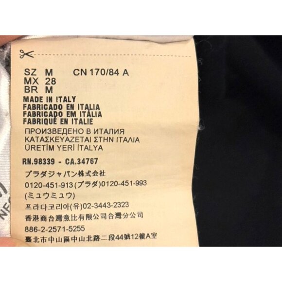 Miu Miu Black Long Sleeve Shirt With Embroidered Logo & Mushroom Graphic Size Me - Picture 5 of 7